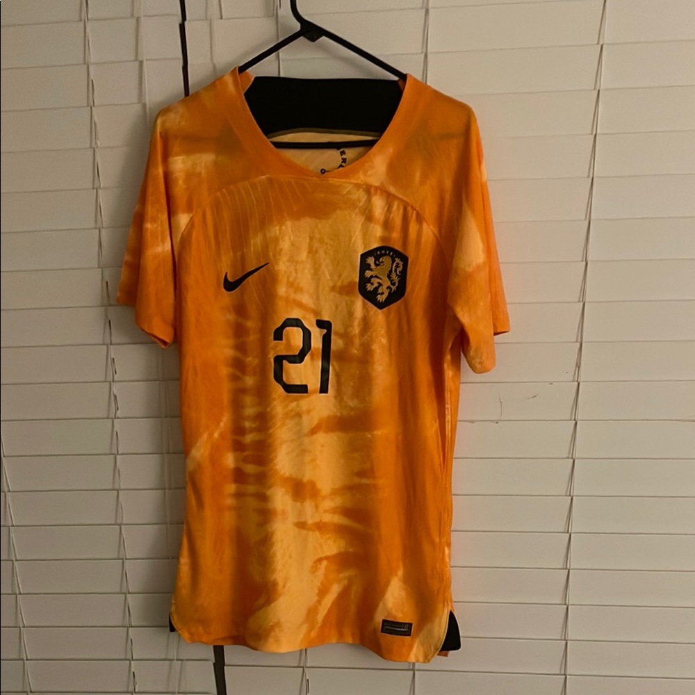 Orange Nike Soccer Jersey